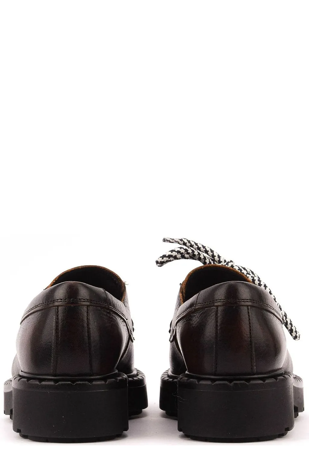 Paul Warmer Puck Almond Toe Lace-Up Shoes