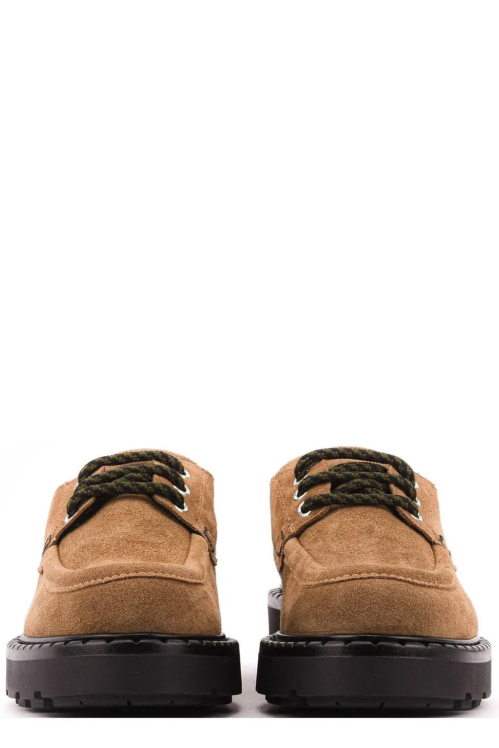 Paul Warmer Puck Round Toe Lace-Up Shoes
