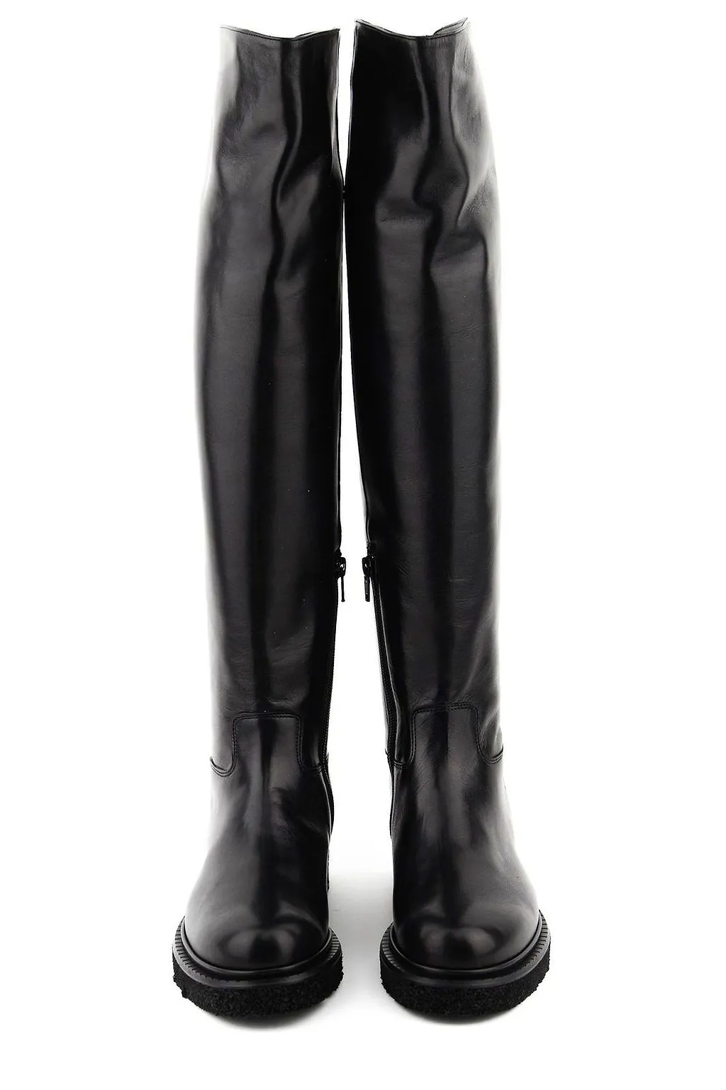 Paul Warmer Round Toe Knee Height Boots