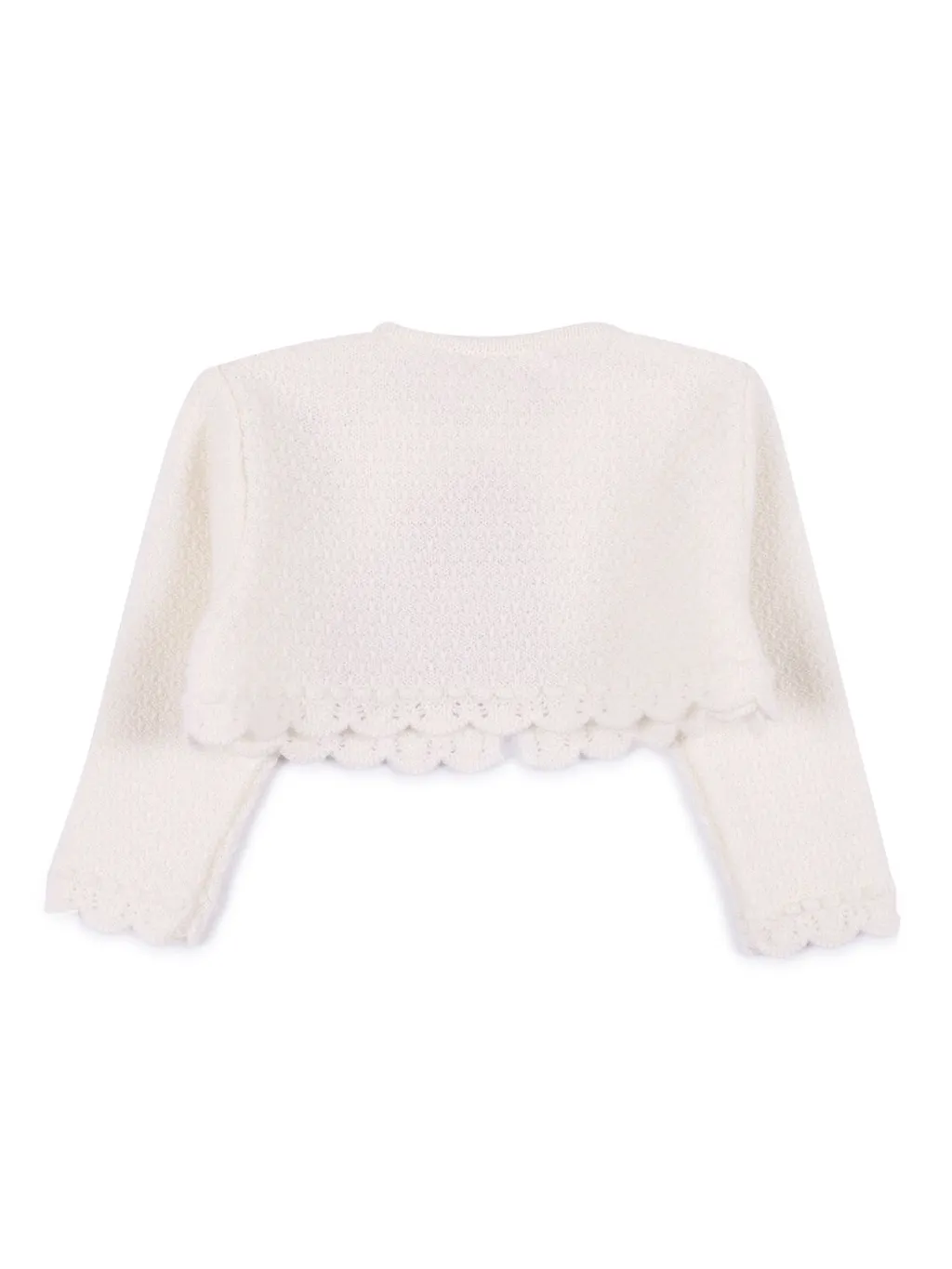 Paz Rodriguez Knit Newborn Short Cardigan