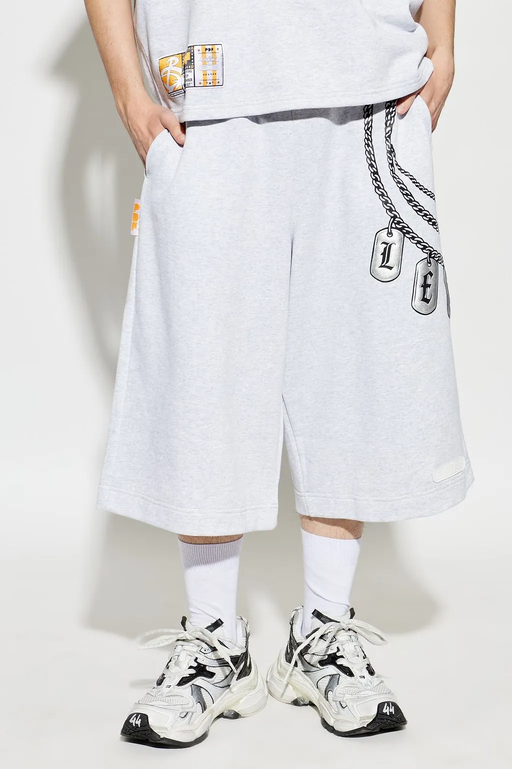 Pdf Chain-Print Sweat Shorts