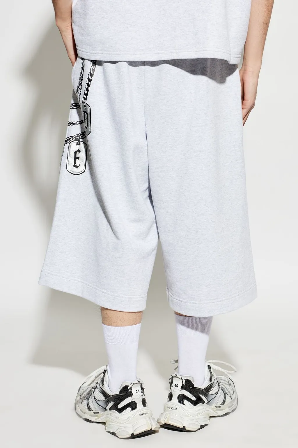 Pdf Chain-Print Sweat Shorts