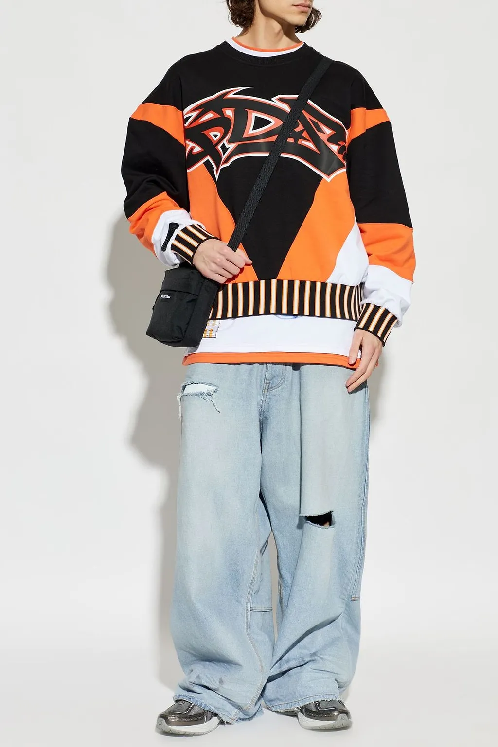 Pdf Graphic Panelled Sweatshirt