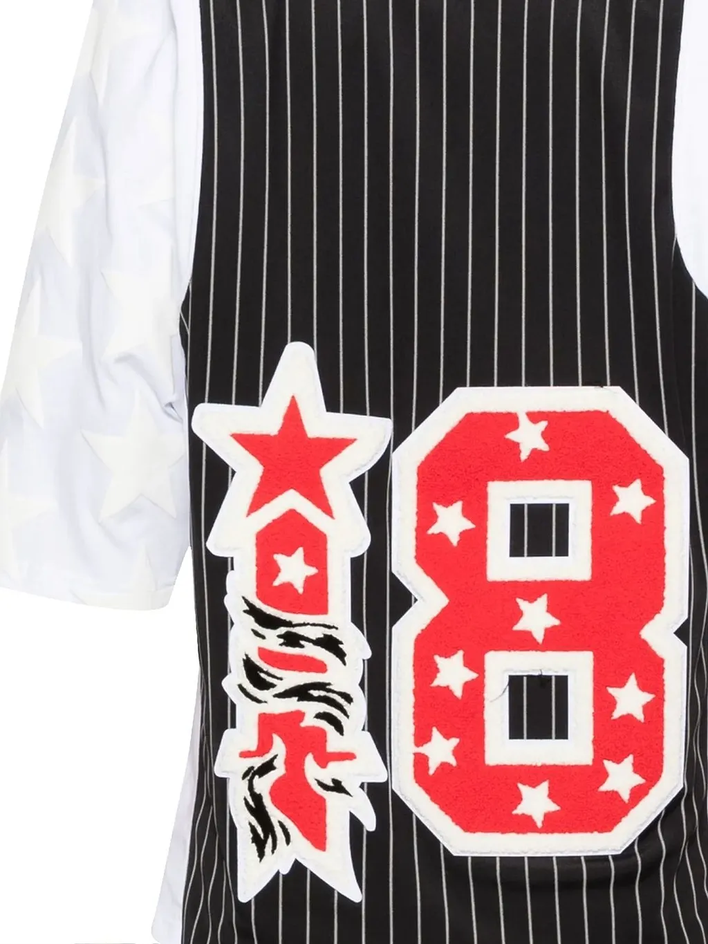 Pdf Pinstripe Layered Logo T-Shirt