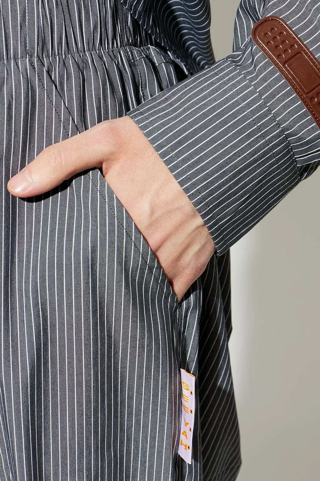 Pdf Pinstriped Wide-Leg Shorts