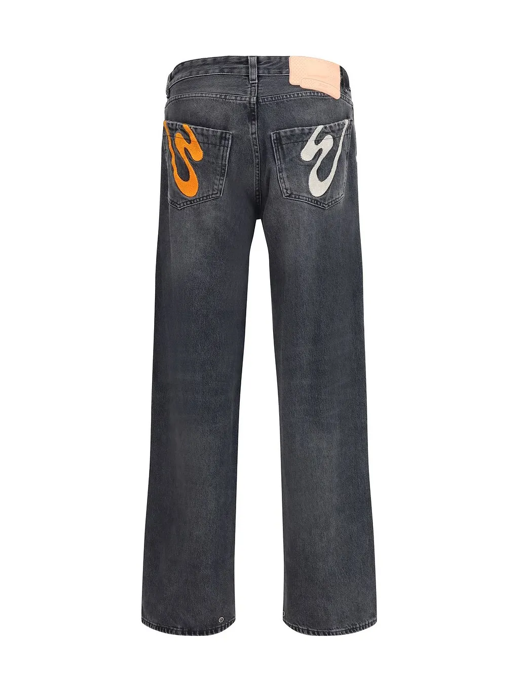 Pdf Rich Kid Embroidered Straight-Leg Jeans