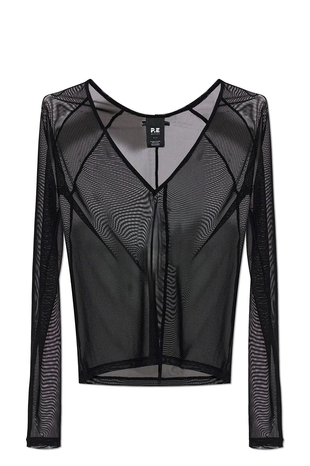 P.E Nation All Out Sheer Long Sleeve Top