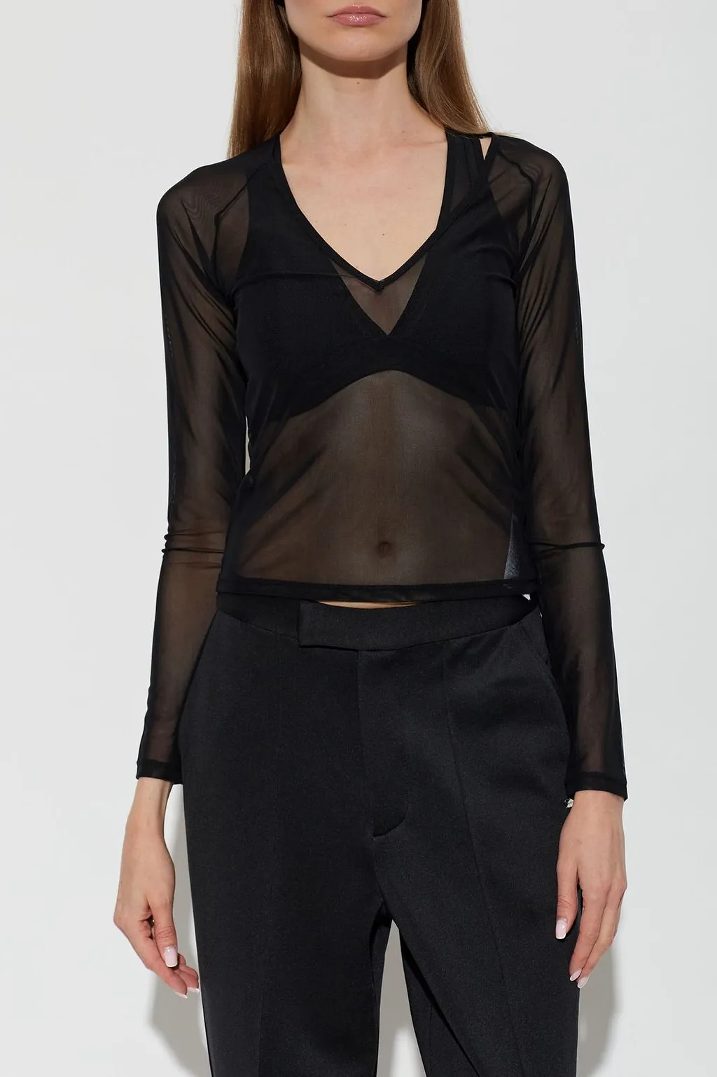 P.E Nation All Out Sheer Long Sleeve Top
