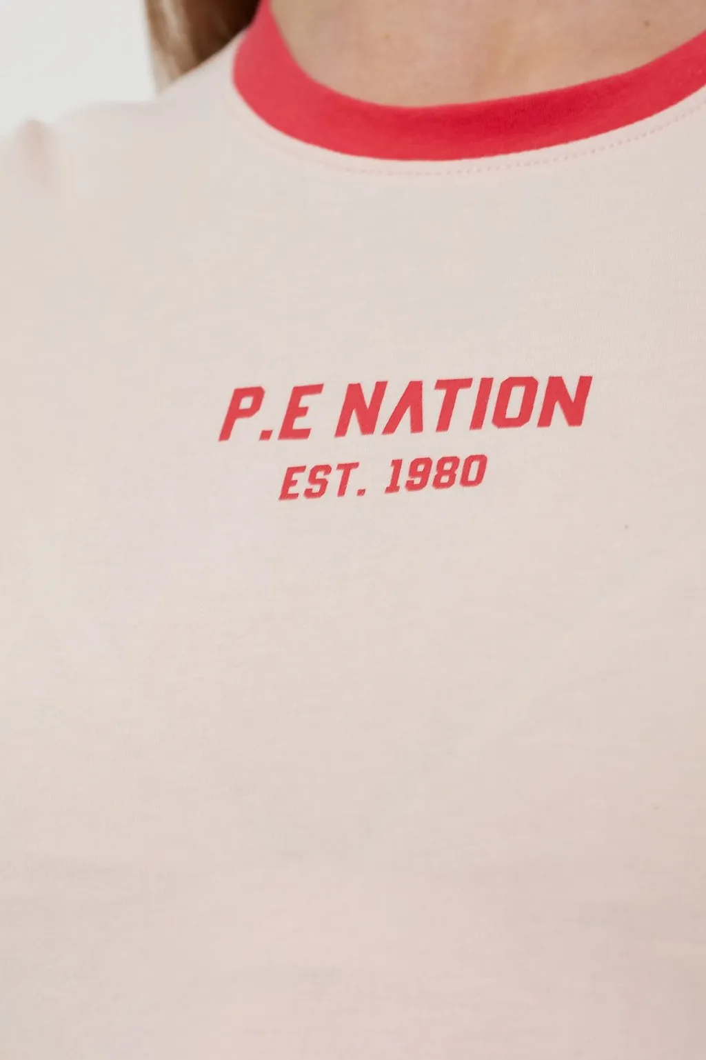 P.E Nation Reval Baby Logo Ringer T-Shirt