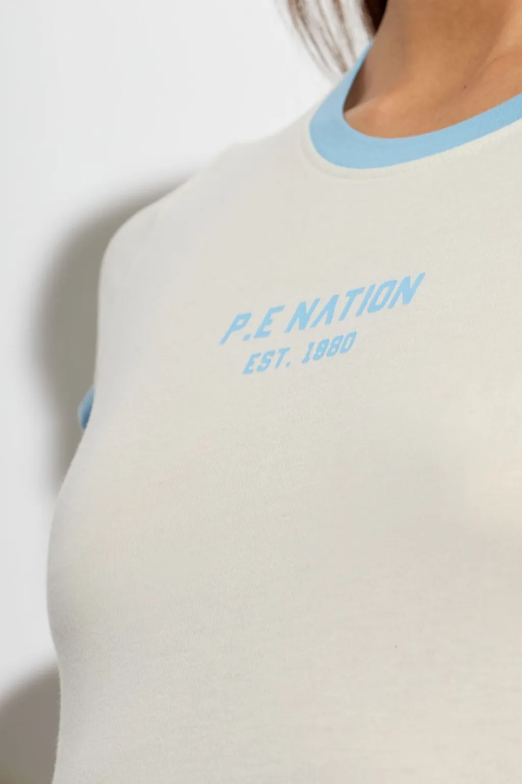 P.E Nation Reveal Logo Ringer T-Shirt