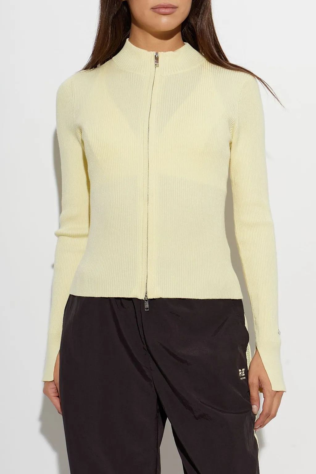 P.E Nation Solar Ribbed Zip-Up Cardigan