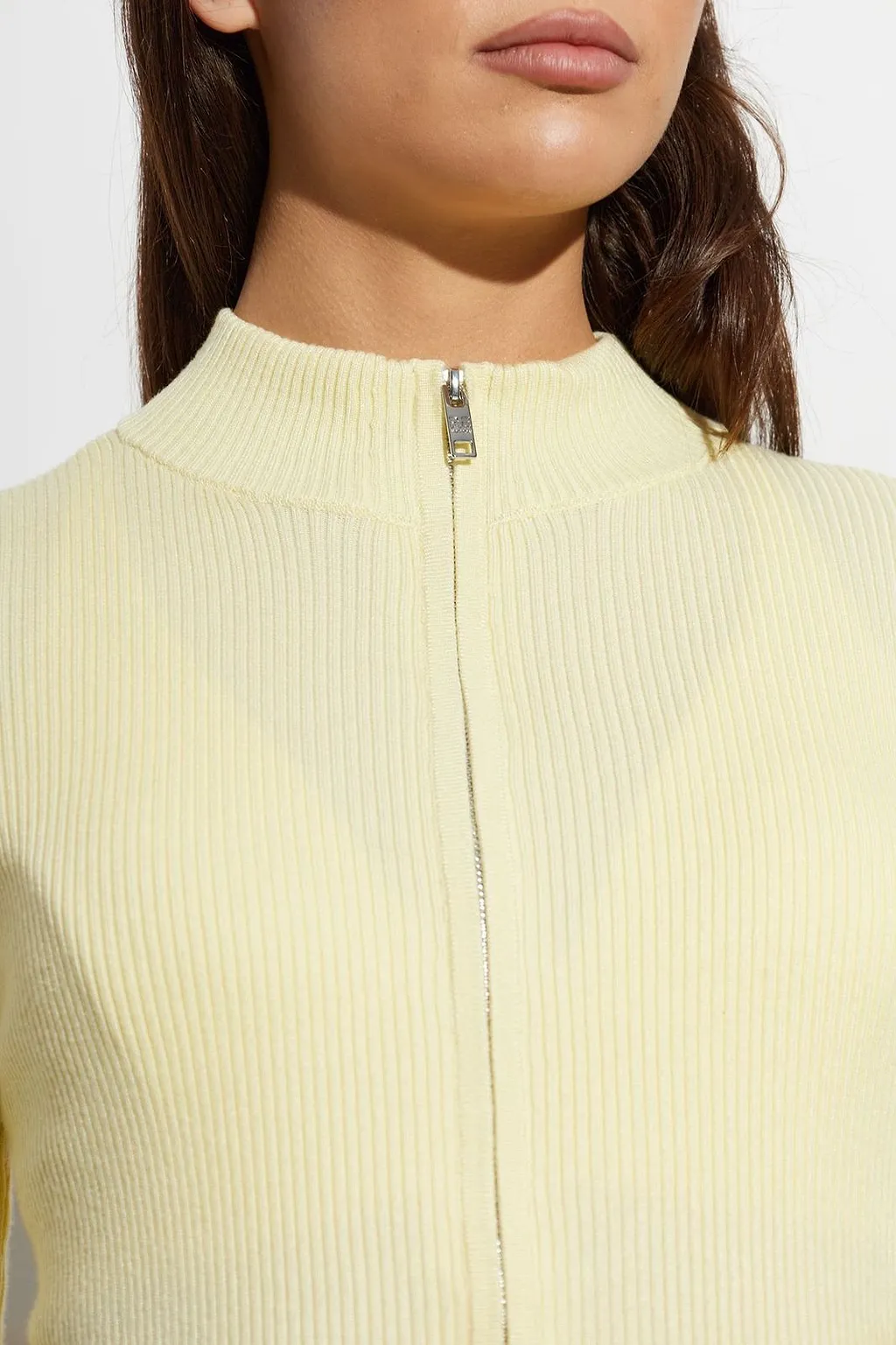 P.E Nation Solar Ribbed Zip-Up Cardigan