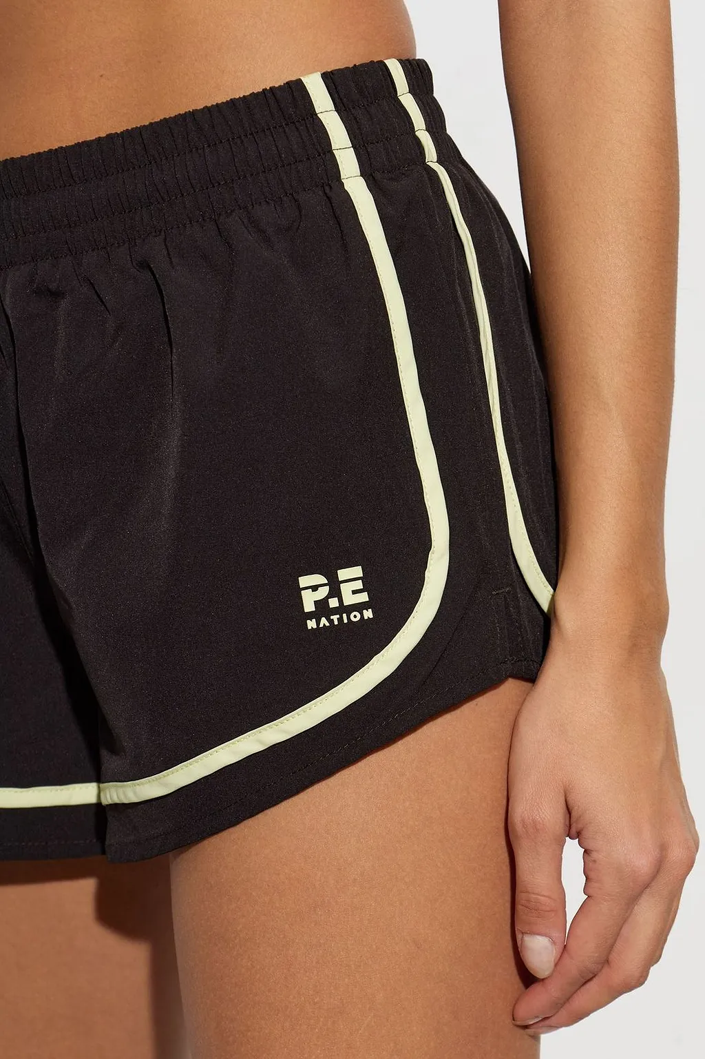 P.E Nation Stride Contrast Trim Performance Shorts