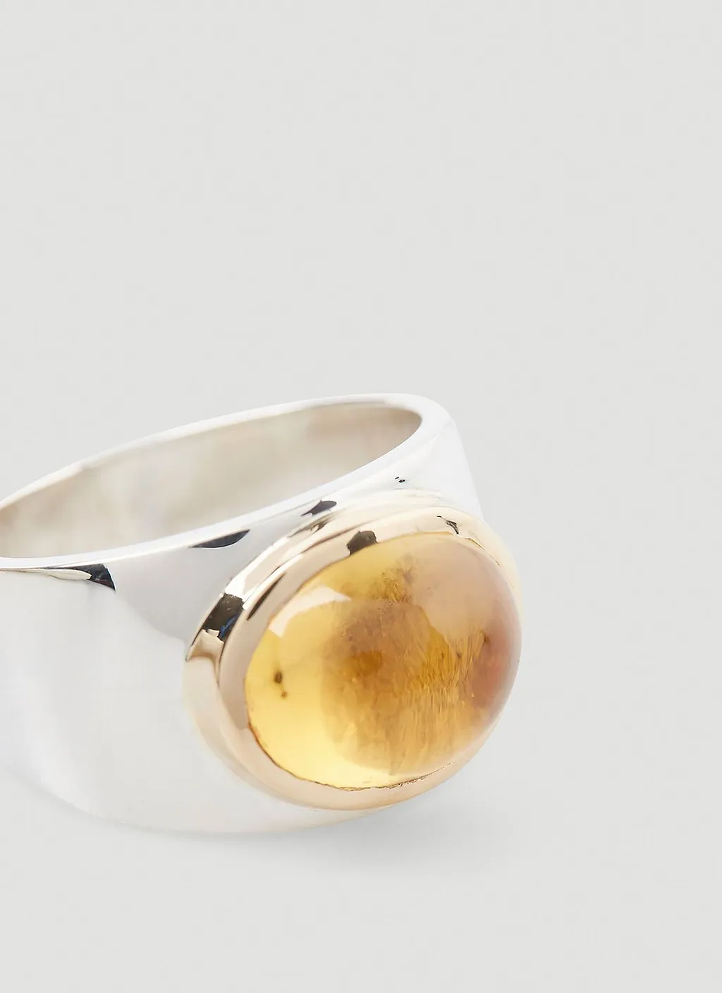 Pearls Before Swine Citrine Gemstone Ring