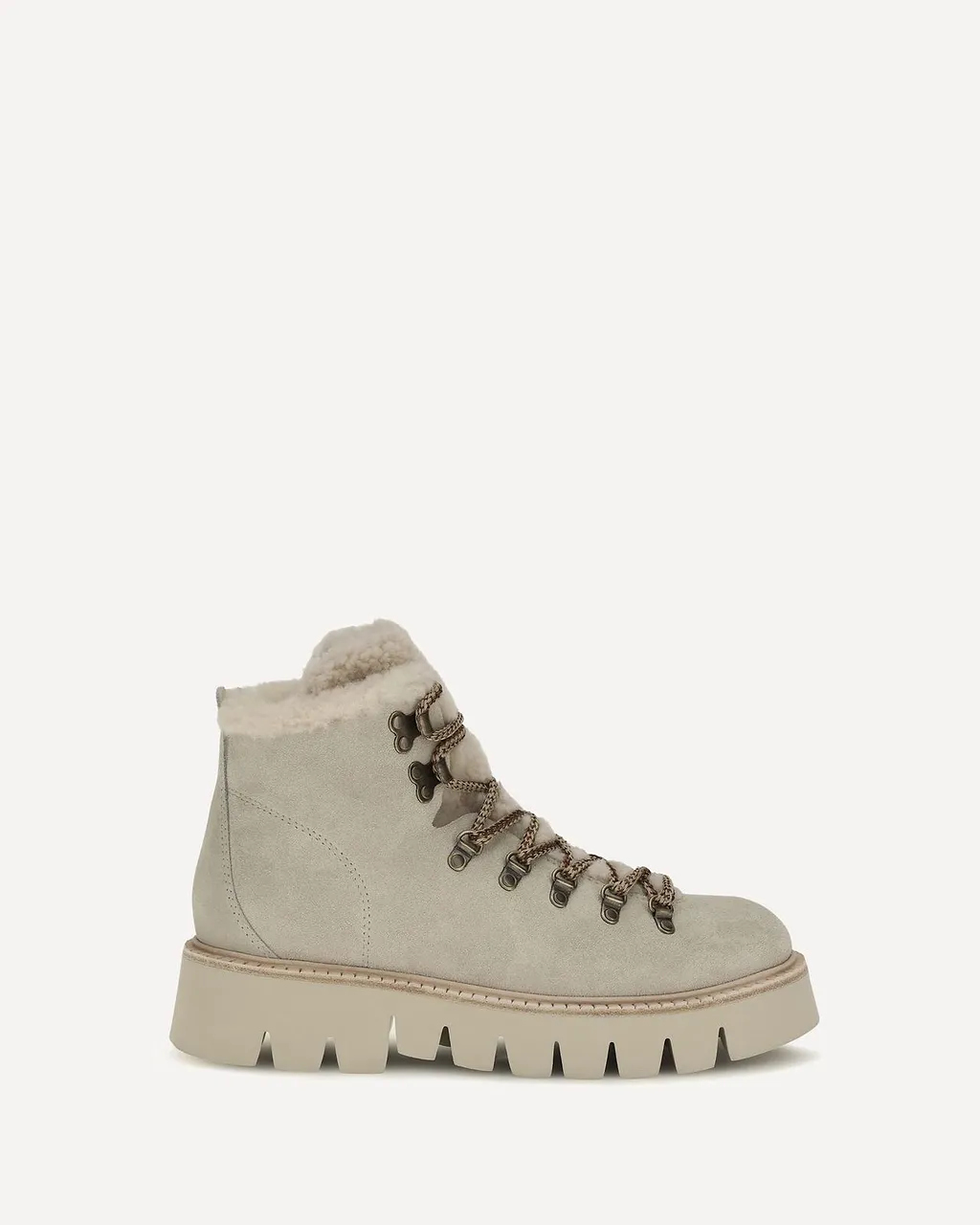 Pedro Garcia Salama Shearling Lace-Up Boots