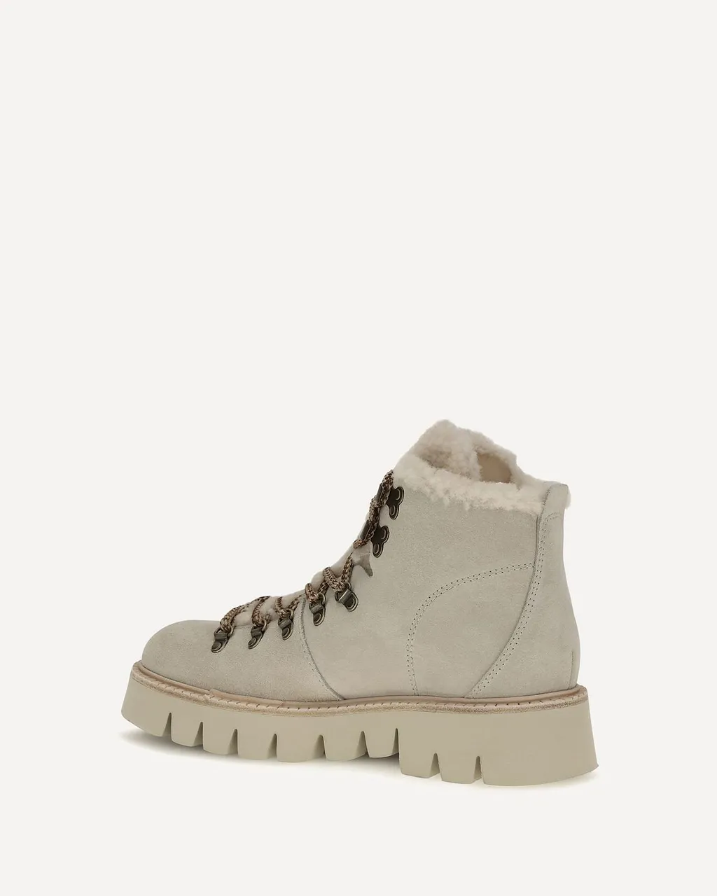 Pedro Garcia Salama Shearling Lace-Up Boots
