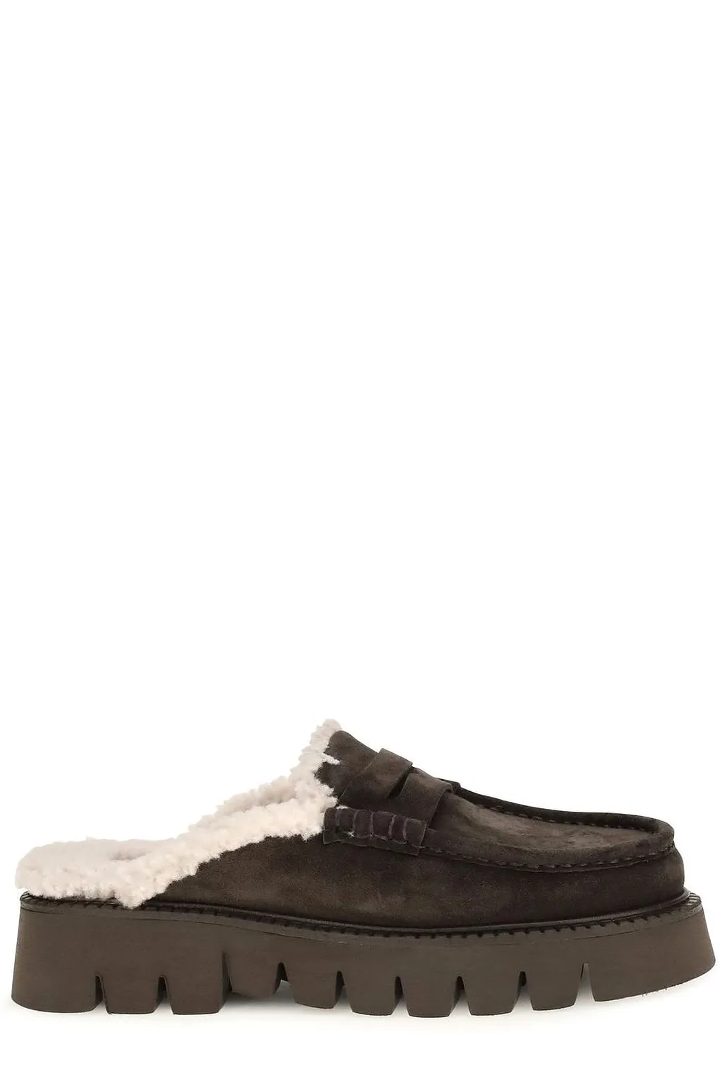 Pedro Garcia Savy Shearling Flat Mules