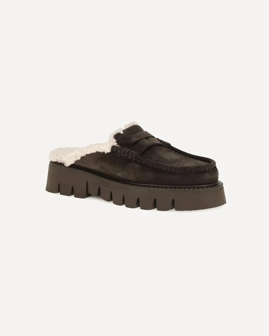 Pedro Garcia Savy Shearling Flat Mules