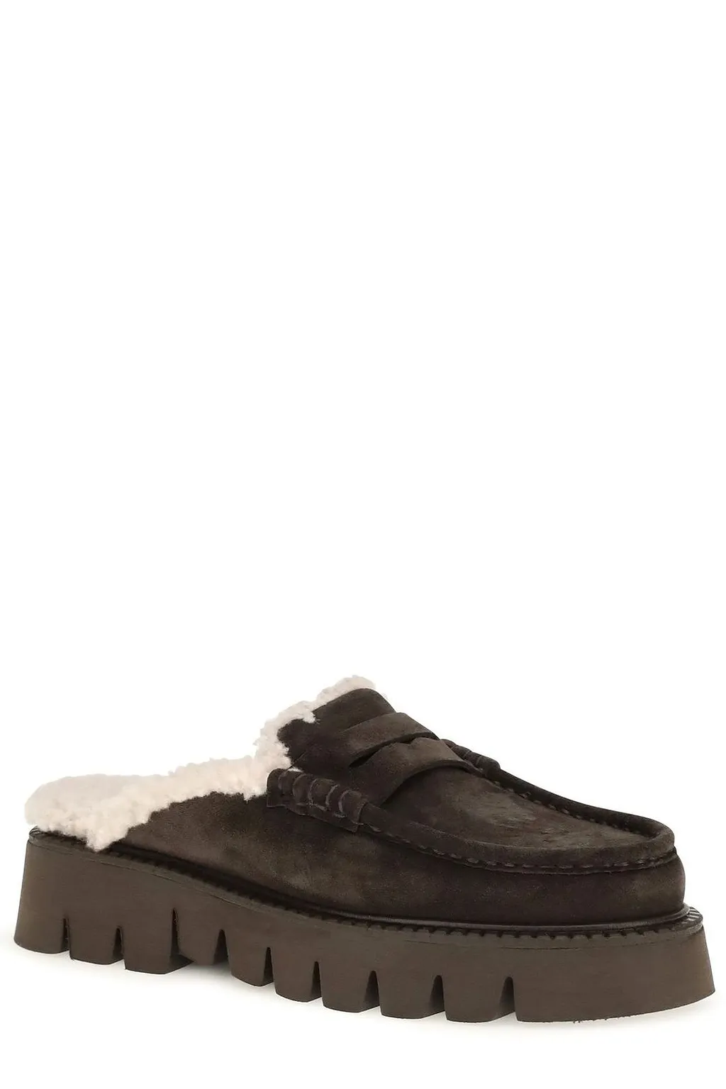 Pedro Garcia Savy Shearling Flat Mules