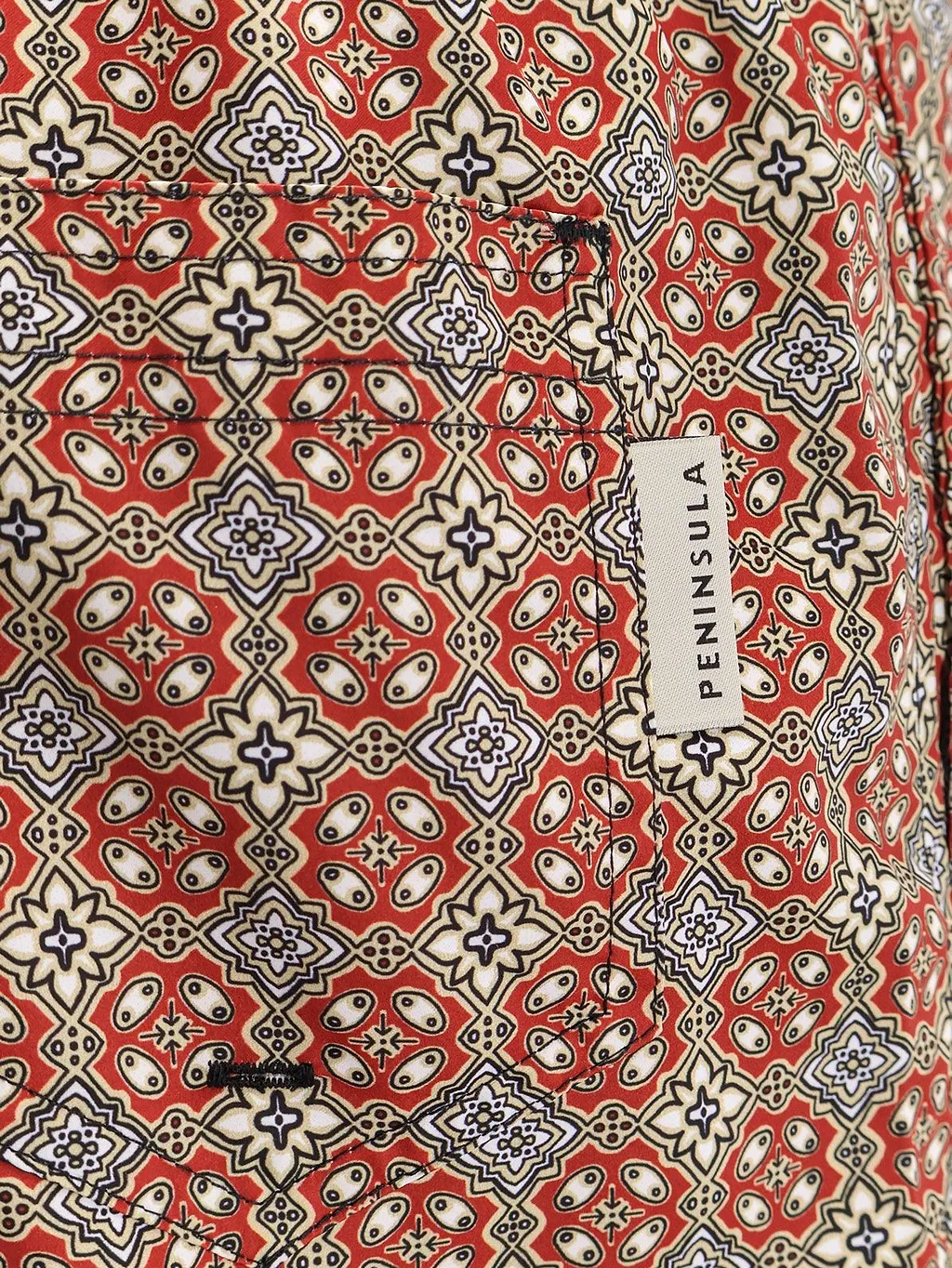 Peninsula Geometric Print Swim Shorts