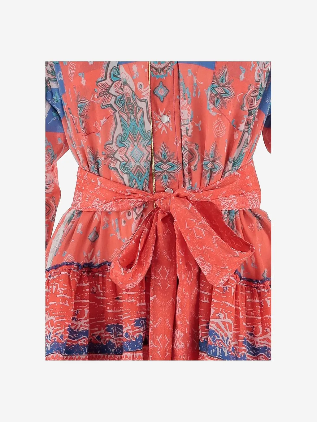Pep's Cannes Printed Shirt Dress