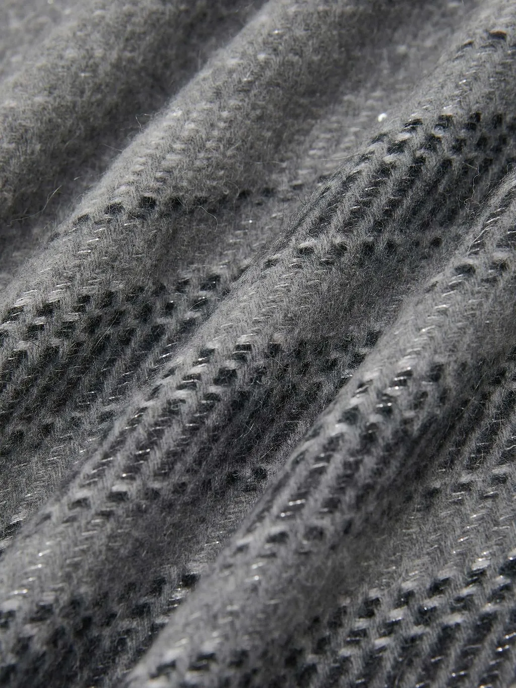 Peserico Striped Fringed Poncho