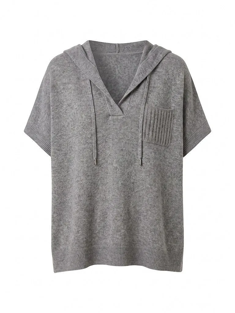 Peserico V-Neck Drawstring Hoodie
