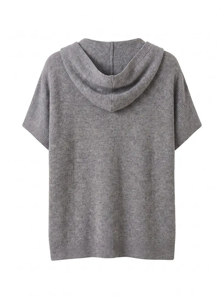 Peserico V-Neck Drawstring Hoodie