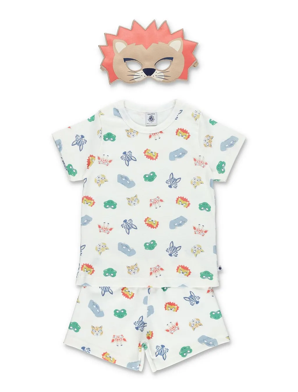 Petit Bateau Animal Mask Short Pyjamas