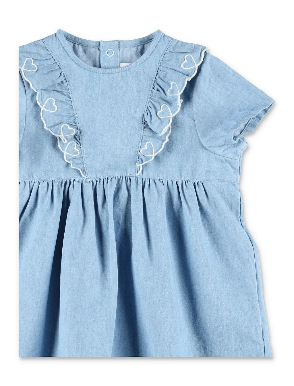Petit Bateau Ruffled Embroidered Dresses