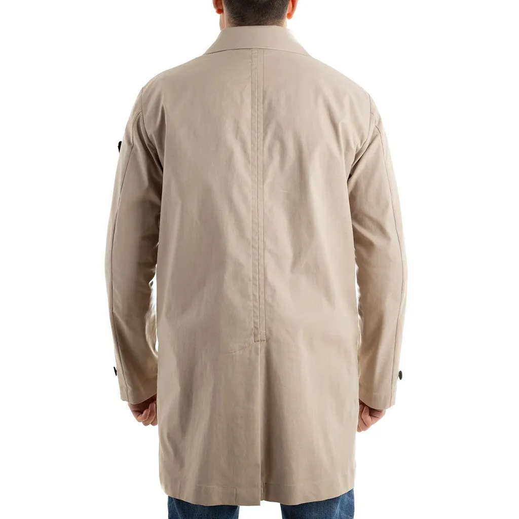 Peuterey Single-Breasted Logo Patch Coat