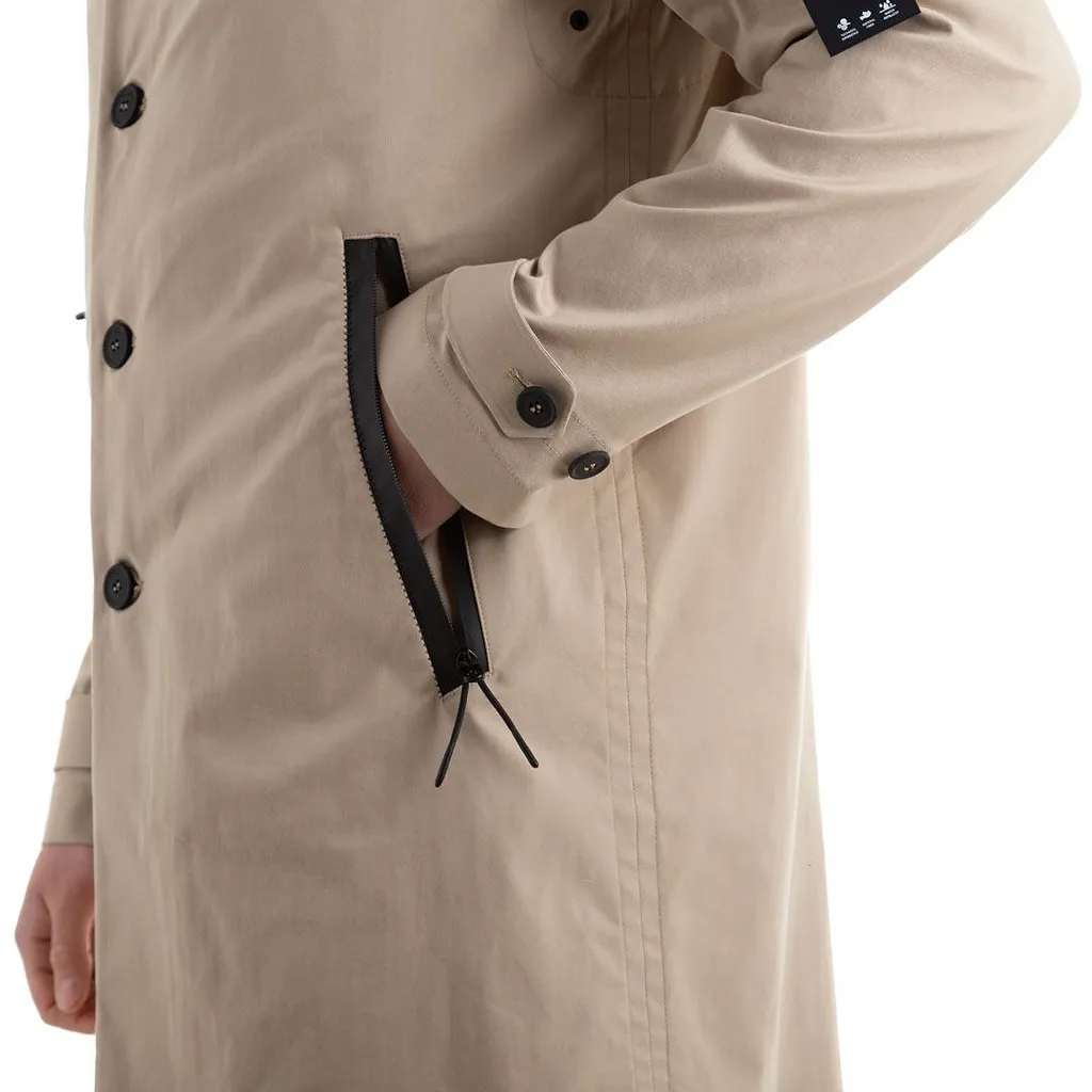 Peuterey Single-Breasted Logo Patch Coat