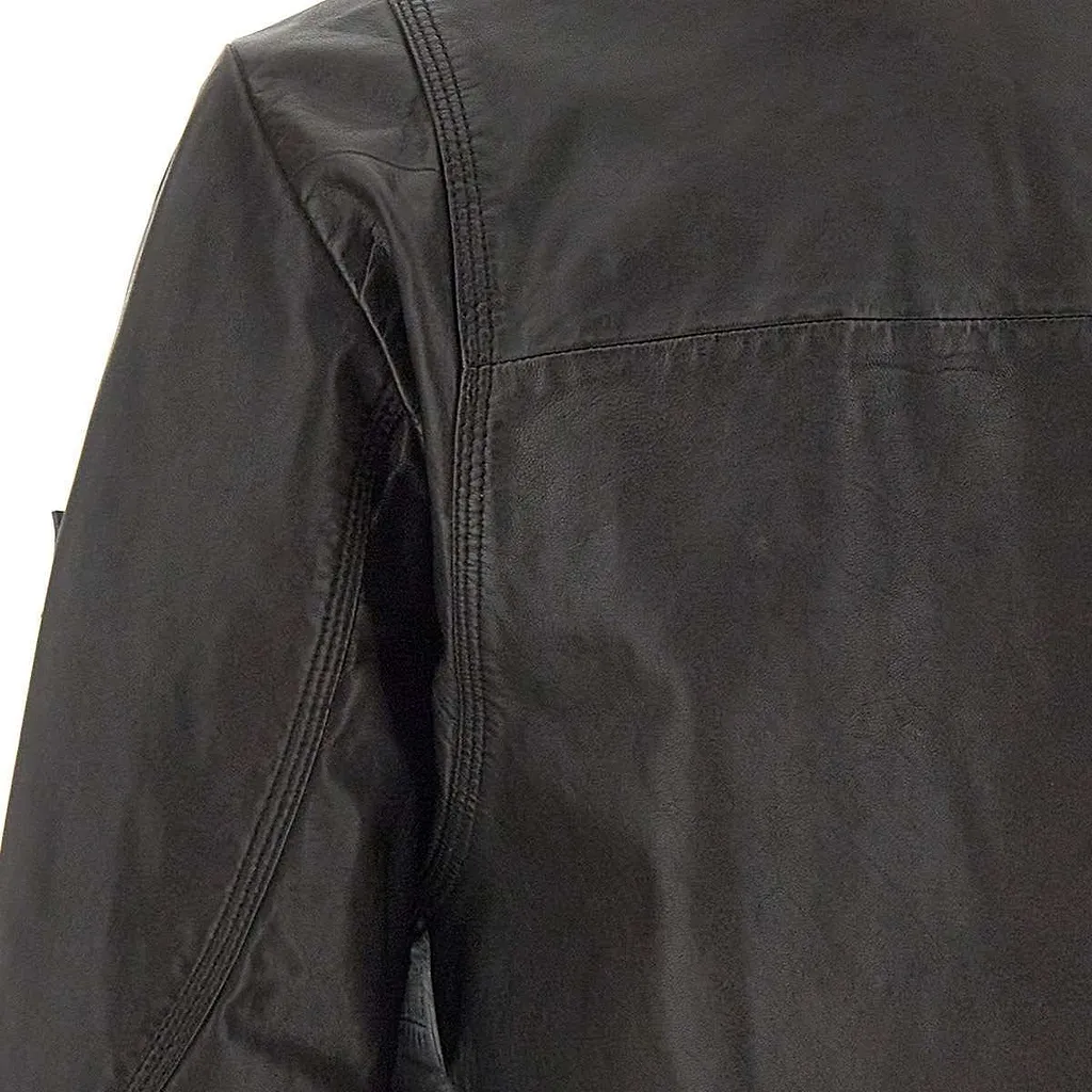 Peuterey Tureia Leather Bomber Jacket