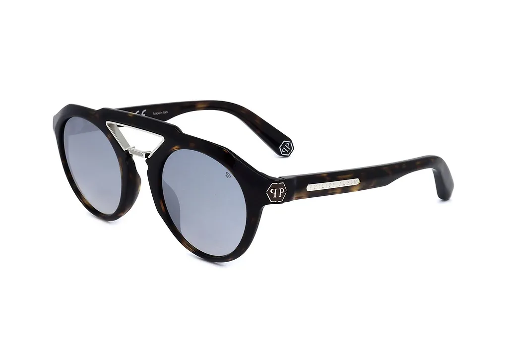 Philipp Plein Eyewear Keyhole Bridge Round Sunglasses