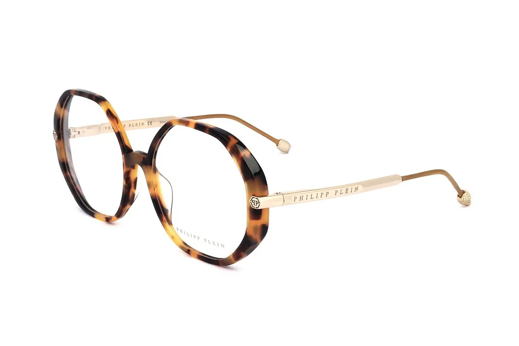 Philipp Plein Eyewear Vpp 053 Round Glasses And Frames