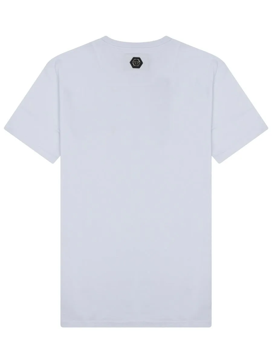 Philipp Plein Round Neck Ss Hexagon Jersey T-Shirt