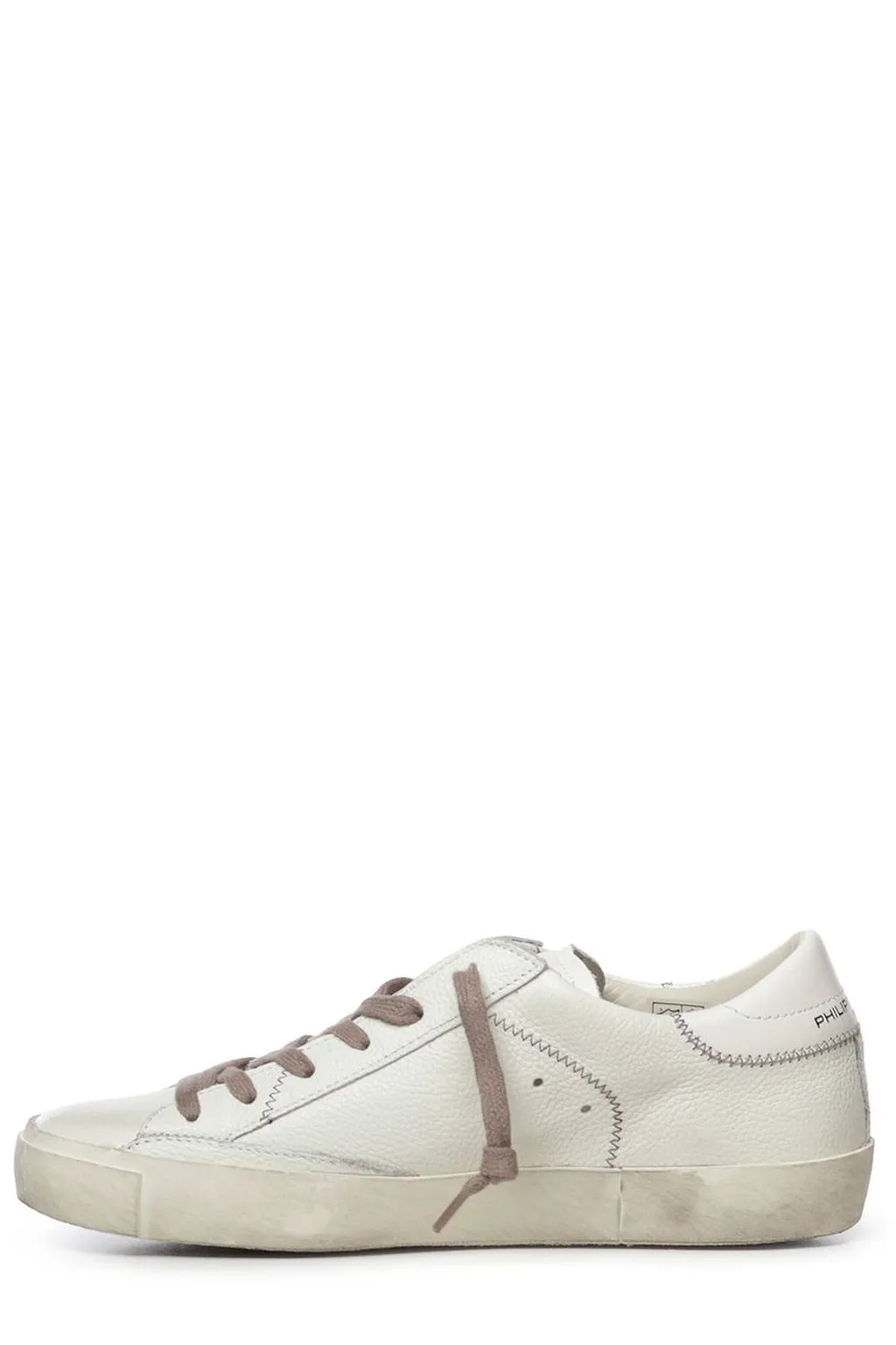 Philippe Model Distressed Low-Top Sneakers