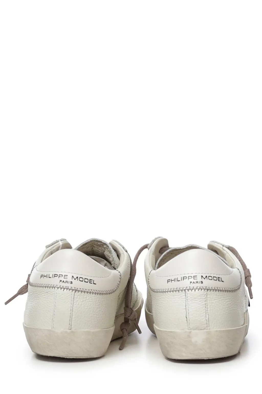 Philippe Model Distressed Low-Top Sneakers