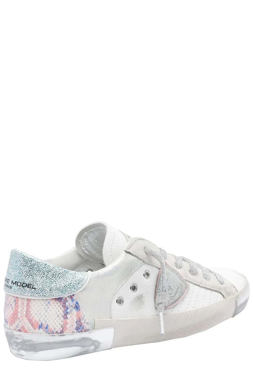Philippe Model Logo Patch Lace-Up Sneakers