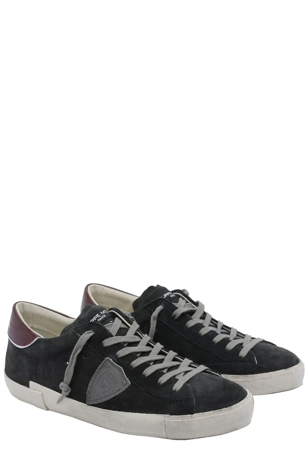 Philippe Model Logo Patch Lace-Up Sneakers