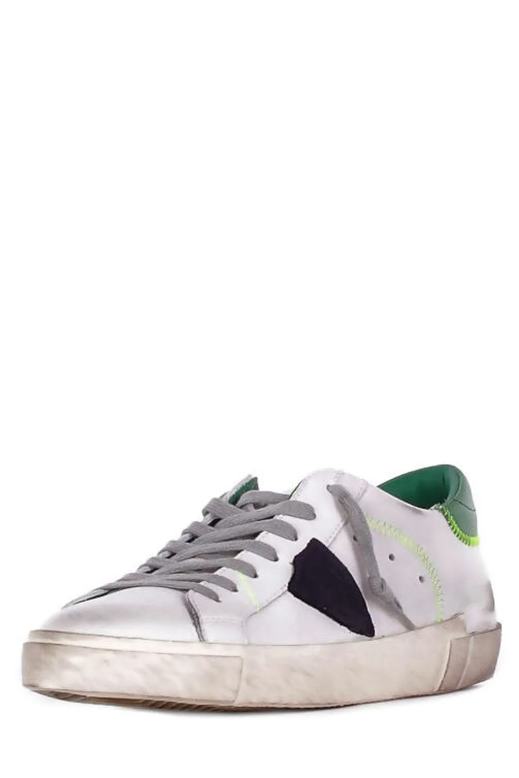 Philippe Model Logo Patch Lace-Up Sneakers