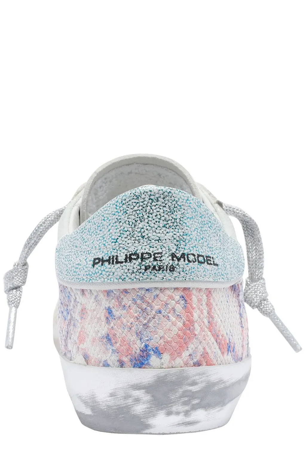Philippe Model Logo Patch Lace-Up Sneakers