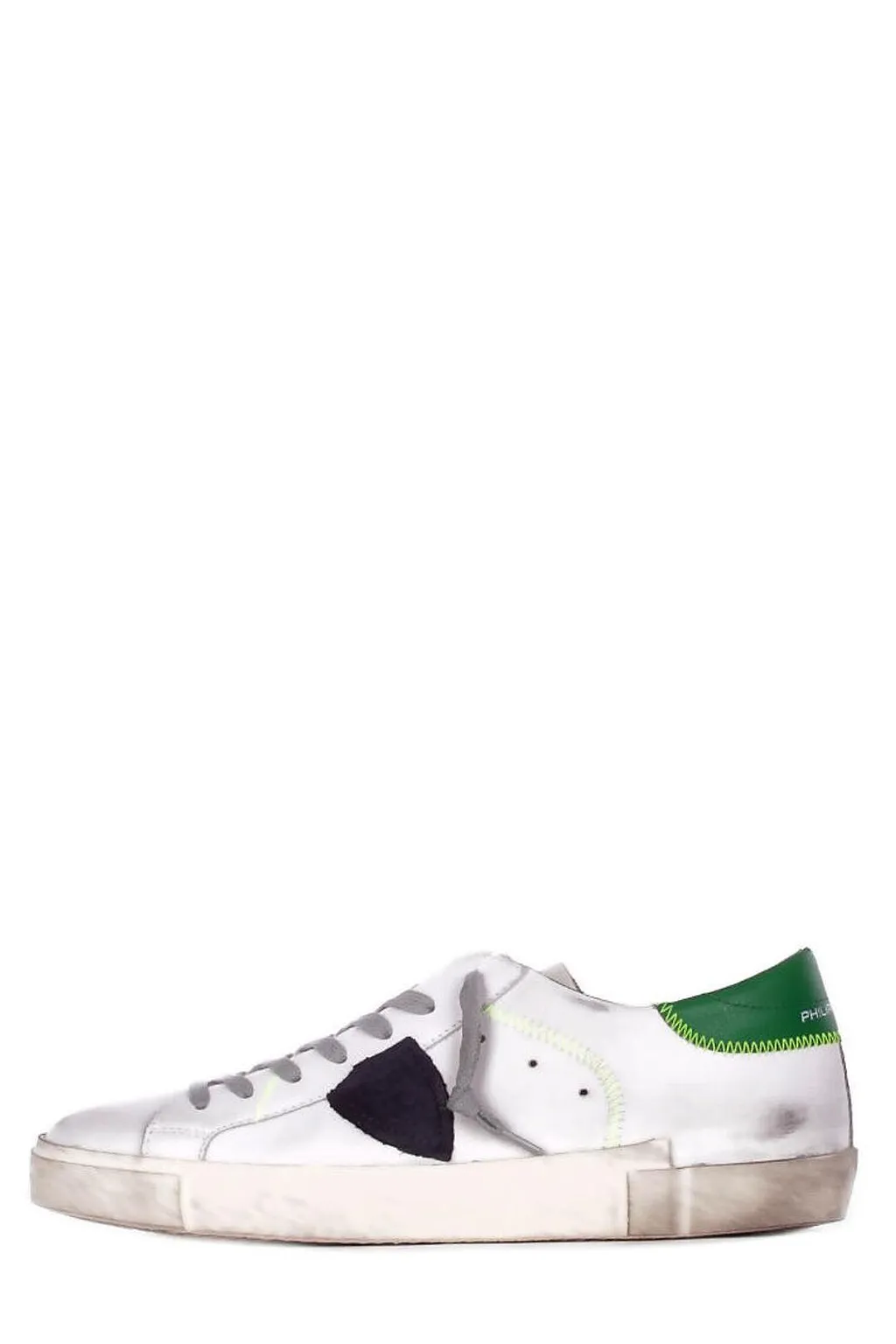 Philippe Model Logo Patch Lace-Up Sneakers