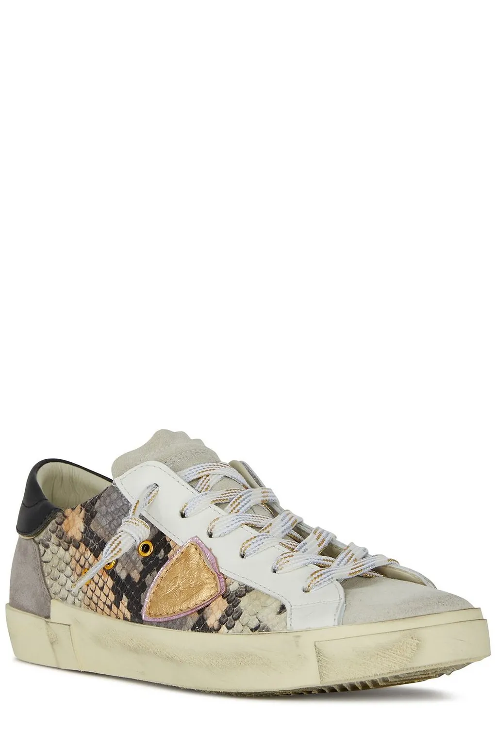 Philippe Model Logo Patch Low-Top Sneakers