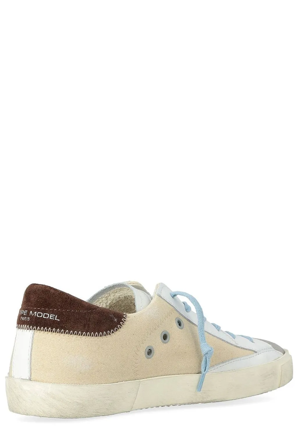 Philippe Model Prsx Logo Patch Lace-Up Sneakers