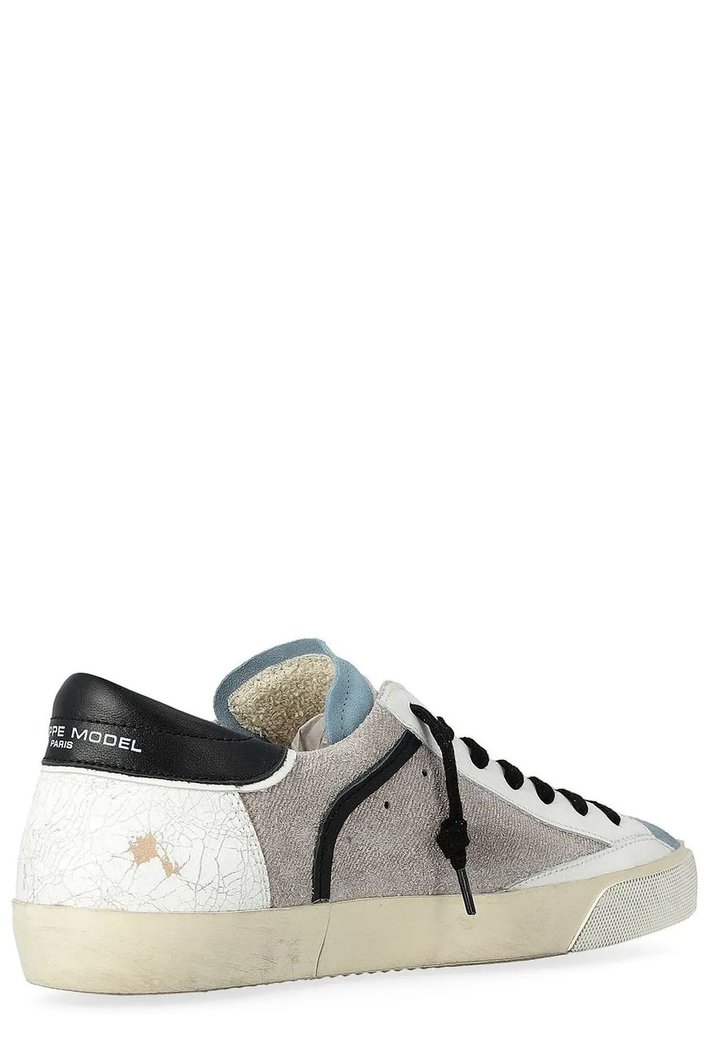 Philippe Model Prsx Logo Patch Lace-Up Sneakers