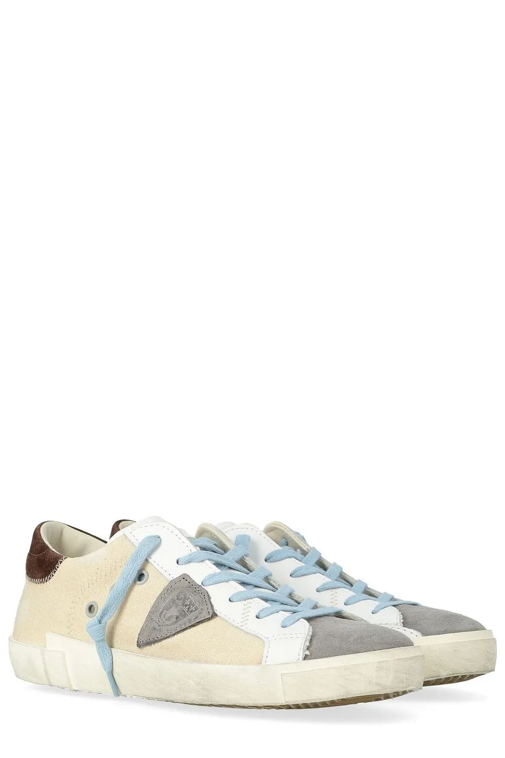 Philippe Model Prsx Logo Patch Lace-Up Sneakers