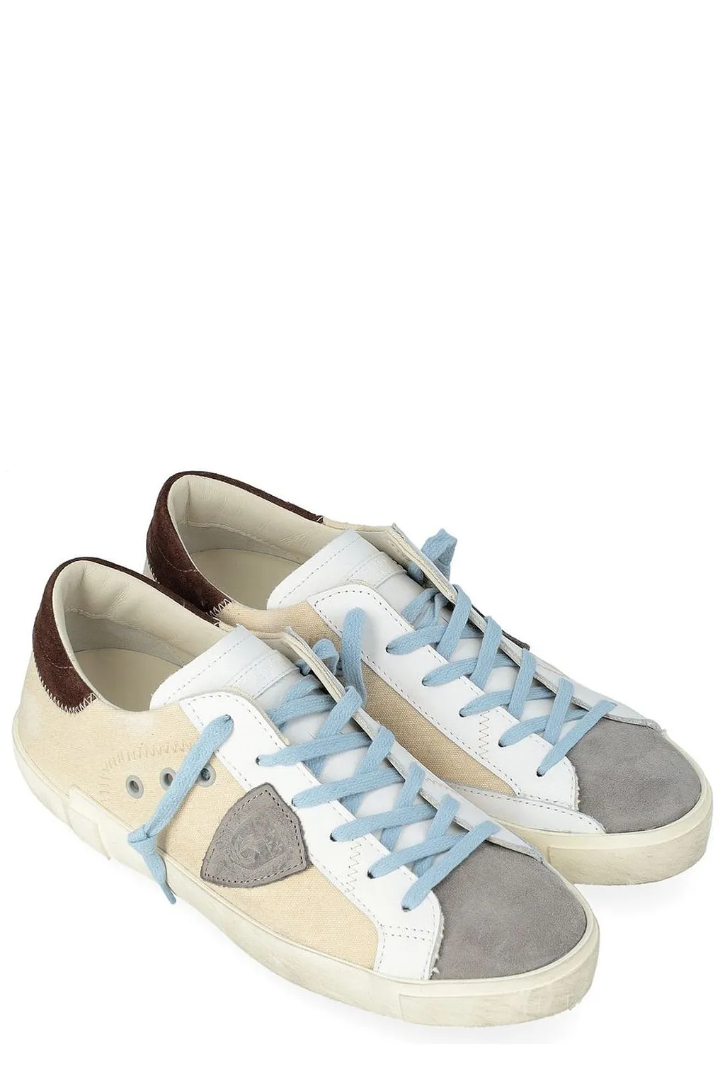 Philippe Model Prsx Logo Patch Lace-Up Sneakers