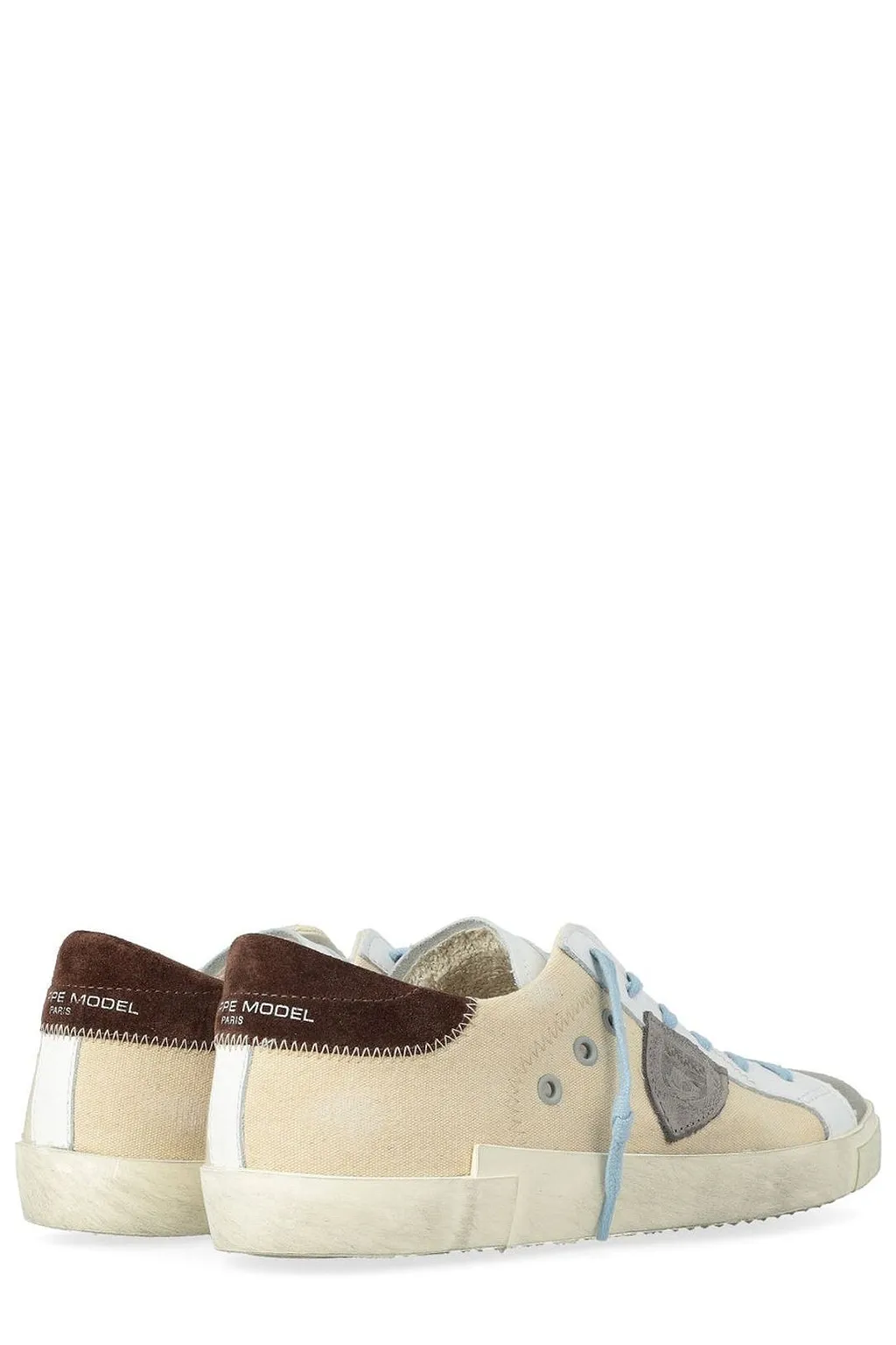 Philippe Model Prsx Logo Patch Lace-Up Sneakers