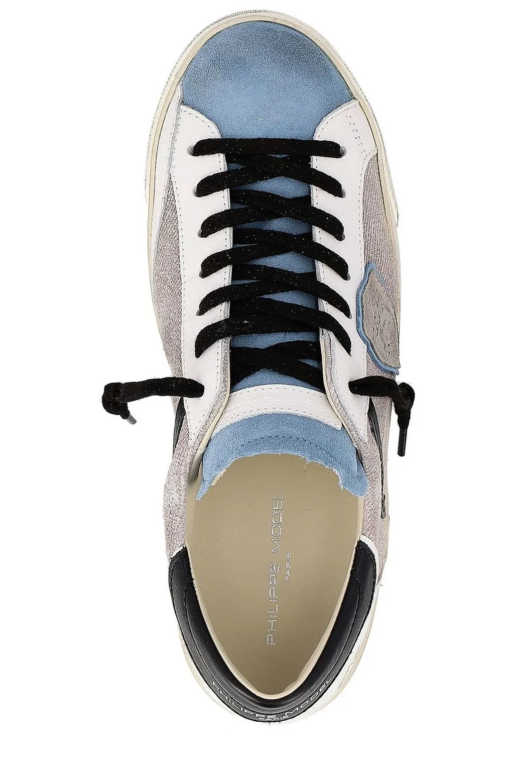 Philippe Model Prsx Logo Patch Lace-Up Sneakers